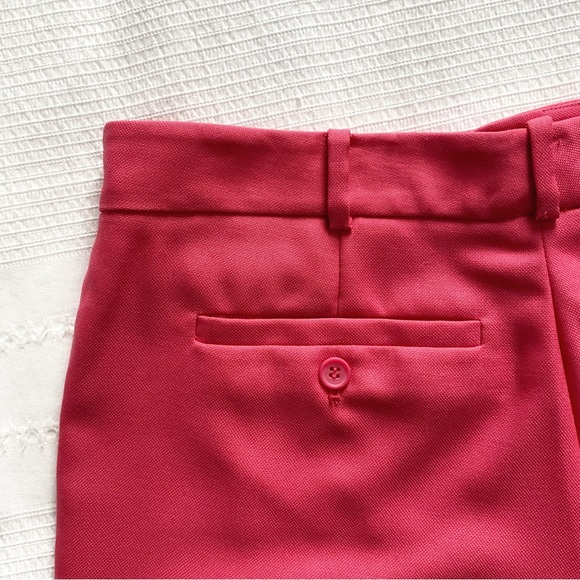 CLUB MONACO WOOL BLEND CANDY PINK TEXTURED HIGH RISE TAPERED TROUSERS PANTS - 12 - Picture 10 of 10